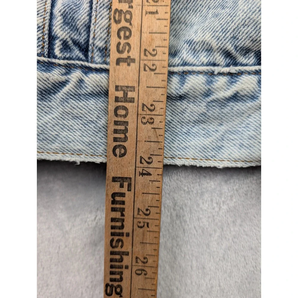 VTG 90's Levi's Stonewash Men's Denim Jacket 75068-0219 XL Back Patch Garret Sty